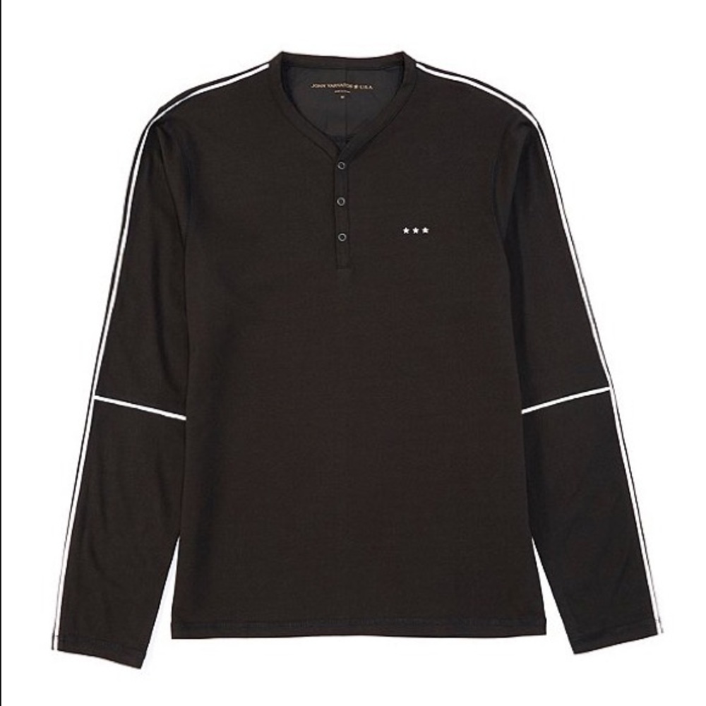 John Varvatos Performance Long-Sleeve Henley